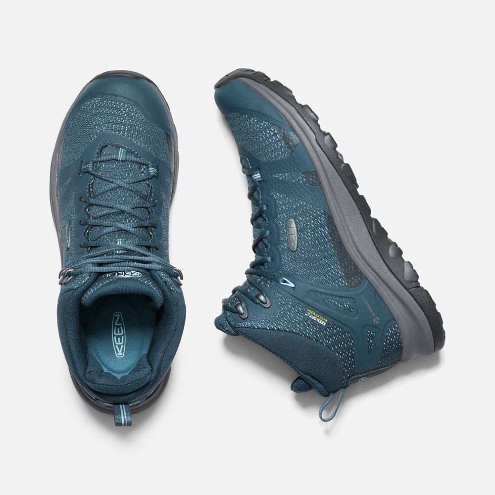 Keen Outdoor Bot Kadın Mavi - Terradora Ii Waterproof - Türkiye LTYR73568